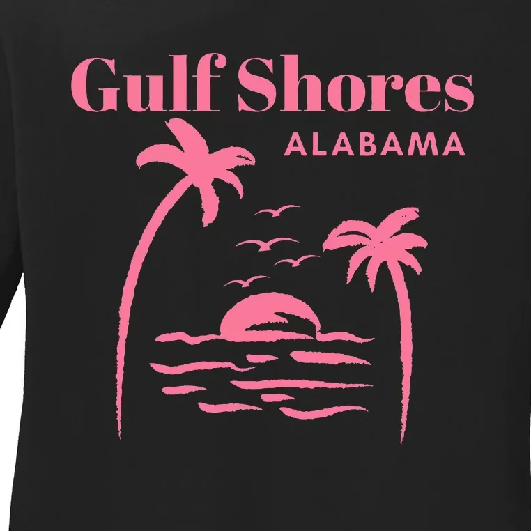 Gulf Shores Alabama Vacation Ladies Long Sleeve Shirt