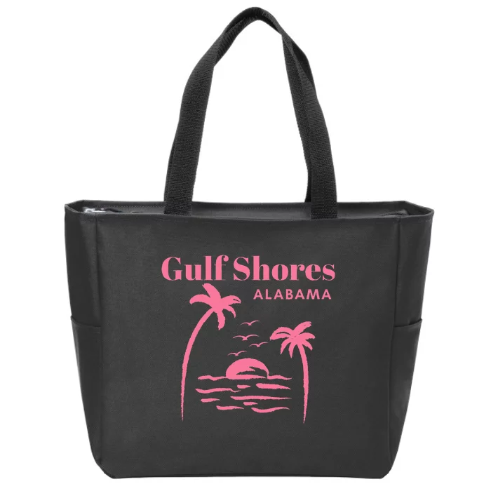 Gulf Shores Alabama Vacation Zip Tote Bag