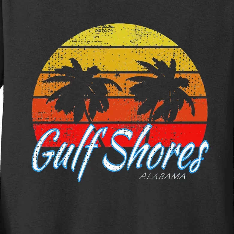 Gulf Shores Alabama Usa Gulf Of Mexico Kids Long Sleeve Shirt