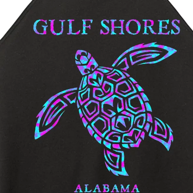 Gulf Shores Alabama Retro Sea Turtle Girls Women’s Perfect Tri Rocker Tank