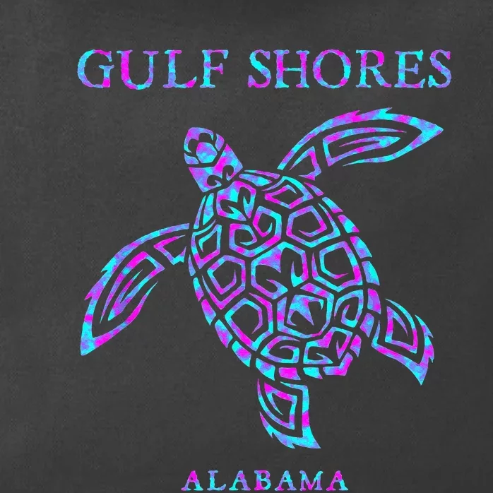 Gulf Shores Alabama Retro Sea Turtle Girls Zip Tote Bag