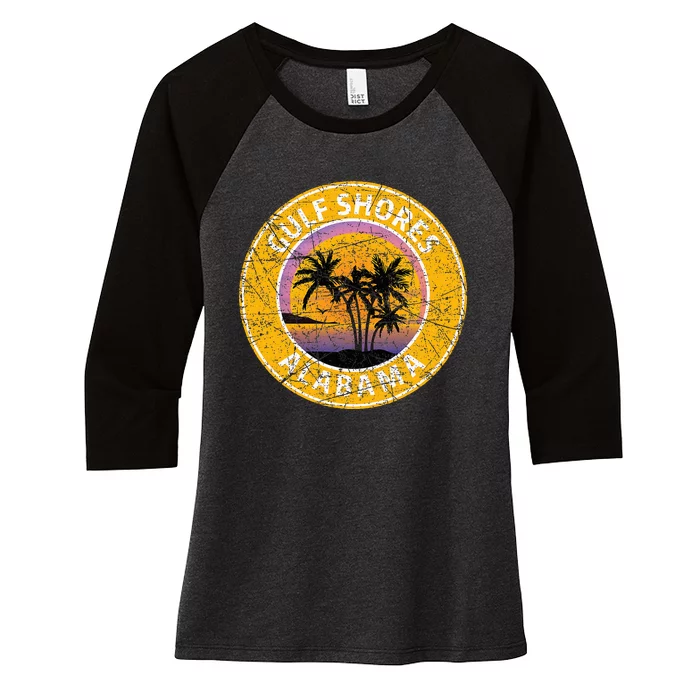 Gulf Shores Alabama Sassy And Salty Women's Tri-Blend 3/4-Sleeve Raglan Shirt