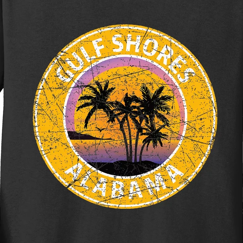 Gulf Shores Alabama Sassy And Salty Kids Long Sleeve Shirt