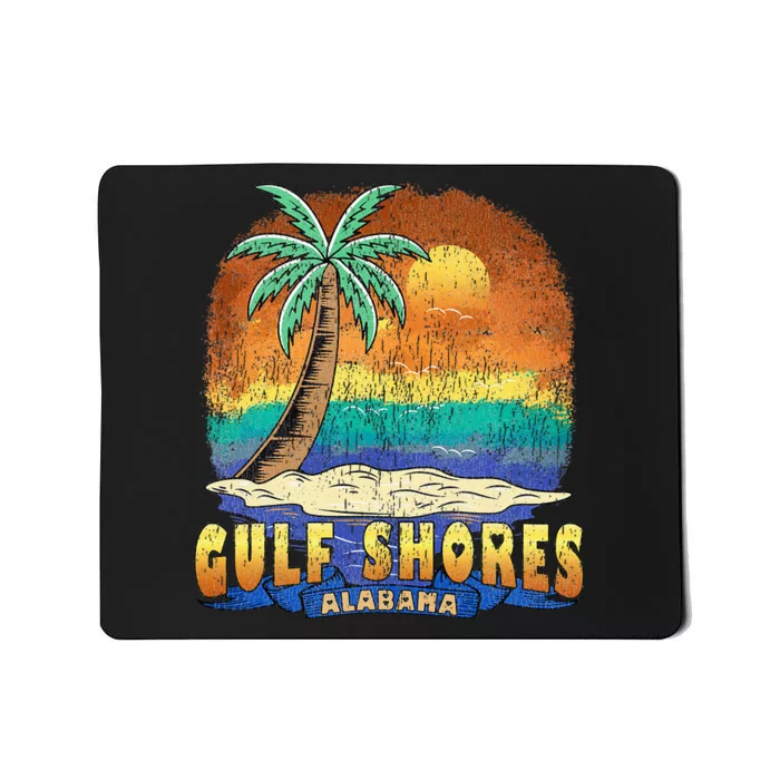 Gulf Shores Alabama Vintage Distressed Souvenir Mousepad