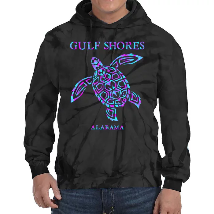 Gulf Shores Alabama Sea Turtle Boy Girl Tie Dye Hoodie