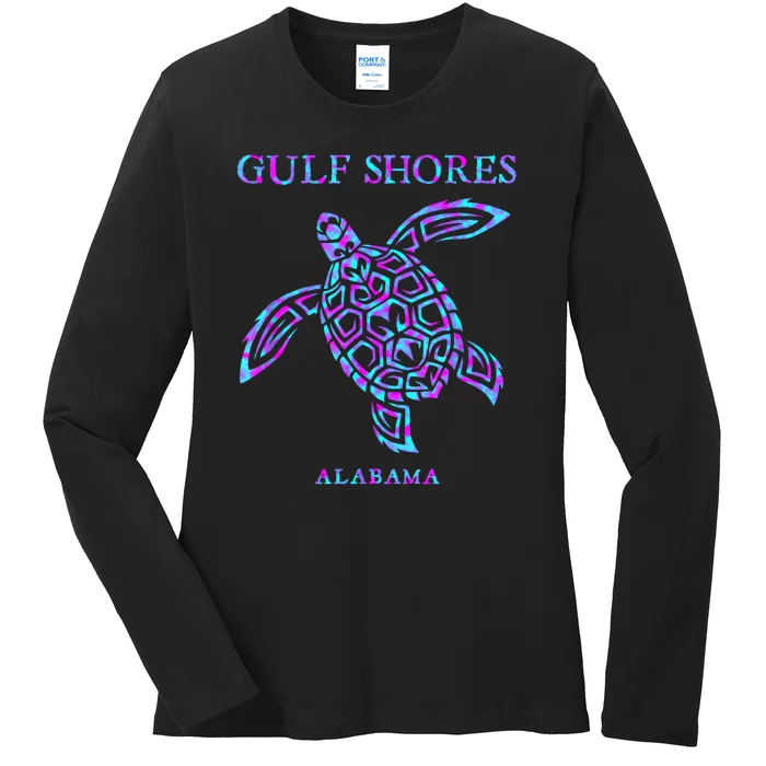 Gulf Shores Alabama Sea Turtle Boy Girl Ladies Long Sleeve Shirt