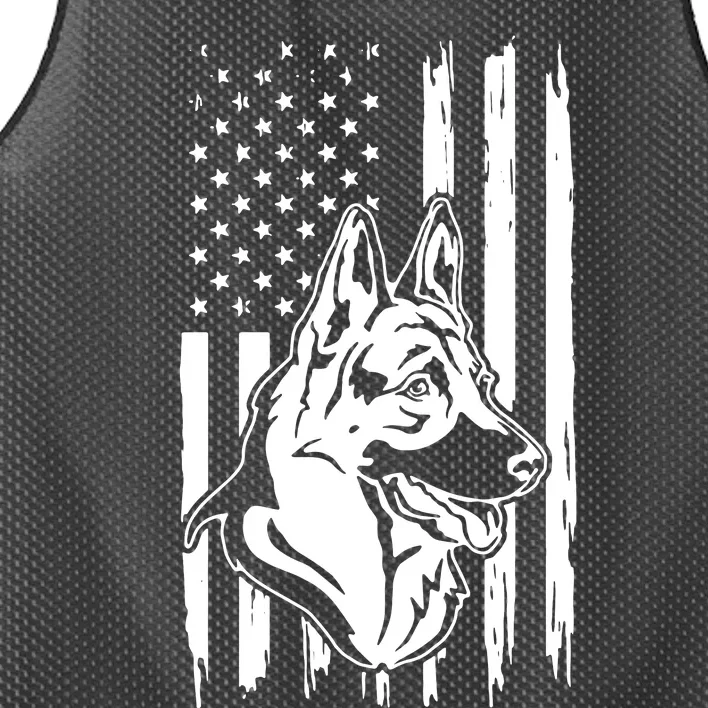 German Shepherd American Flag Pets Animals K9s Service Dogs Mesh Reversible Basketball Jersey Tank