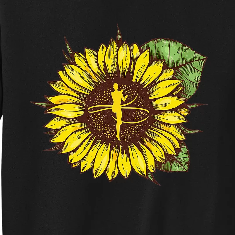 Gymnastics Sunflower Acrobatics Lover Athletes Cheerleading Tall Sweatshirt