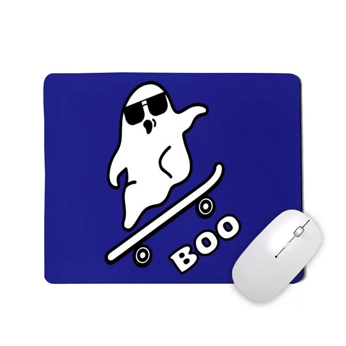 Ghost Skateboarding Boo Scary Halloween Tricks Or Treats Gift Mousepad