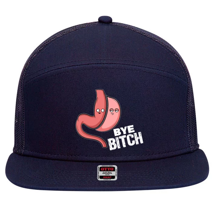 Gastric Sleeve Bye Bitch Bariatric Surgery 7 Panel Mesh Trucker Snapback Hat