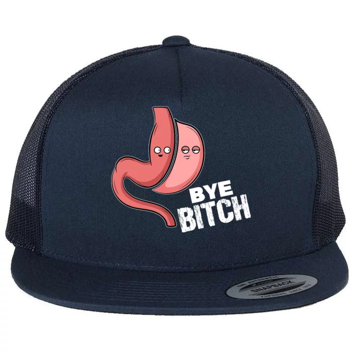 Gastric Sleeve Bye Bitch Bariatric Surgery Flat Bill Trucker Hat