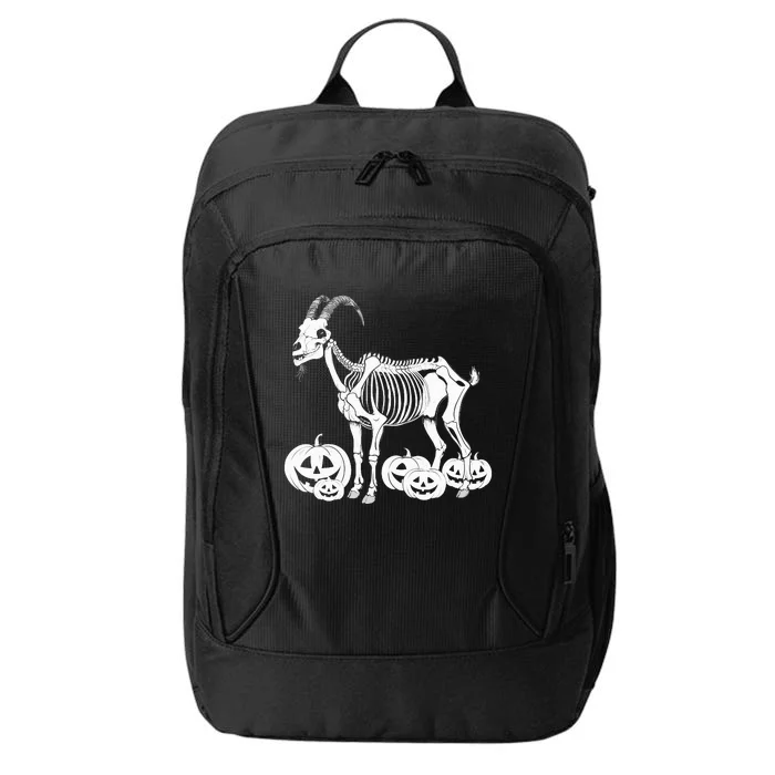 Goat Skeleton Birthday Halloweens Wo City Backpack