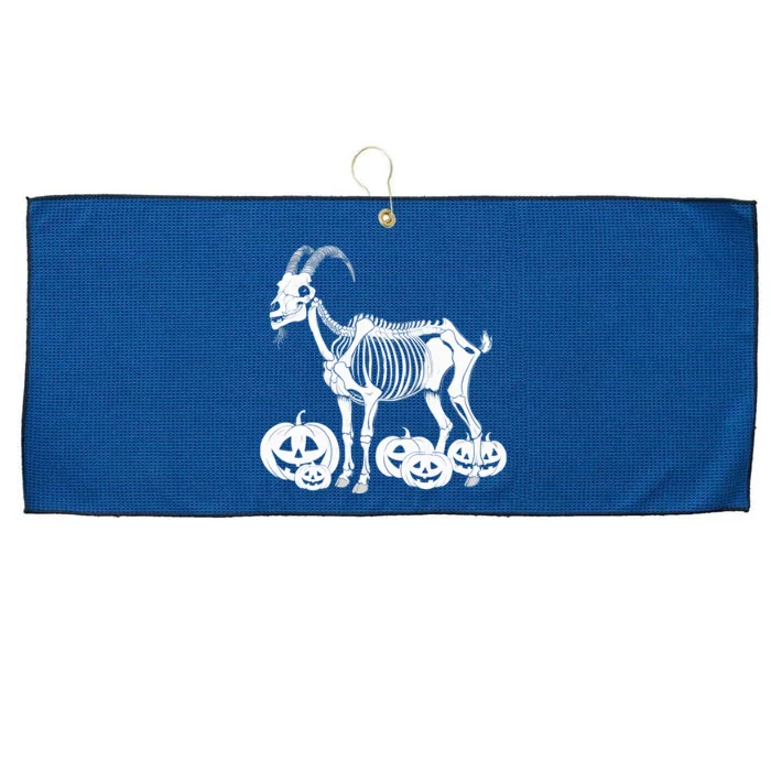 Goat Skeleton Birthday Halloweens Wo Large Microfiber Waffle Golf Towel