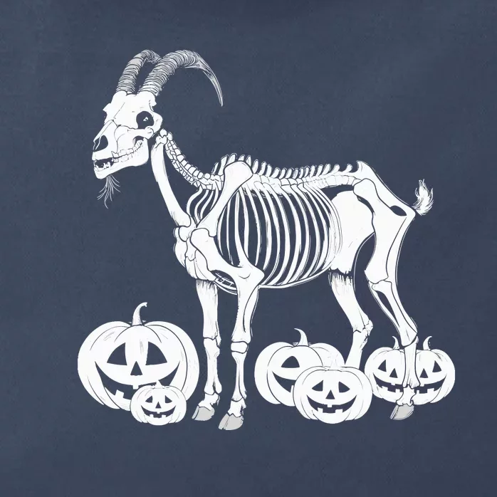 Goat Skeleton Birthday Halloweens Wo Zip Tote Bag