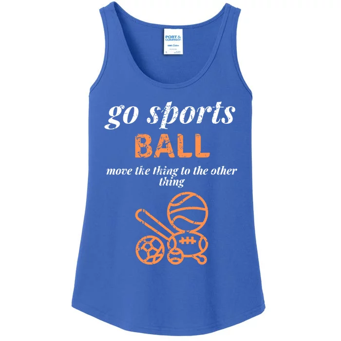 Go Sports Ball Do The Thing Win The Points Funny Sporty Great Gift Ladies Essential Tank