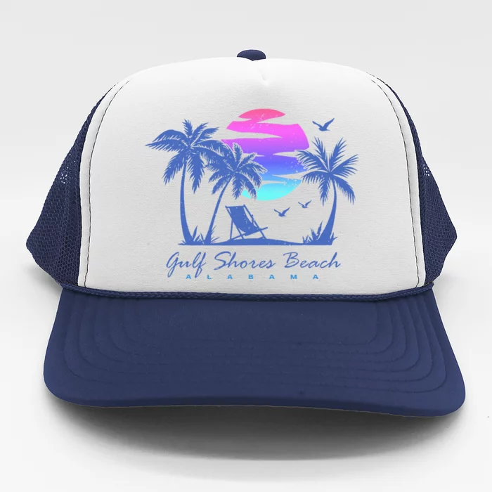 Gulf Shores Beach Alabama Spring Break Vacation Trip Trucker Hat