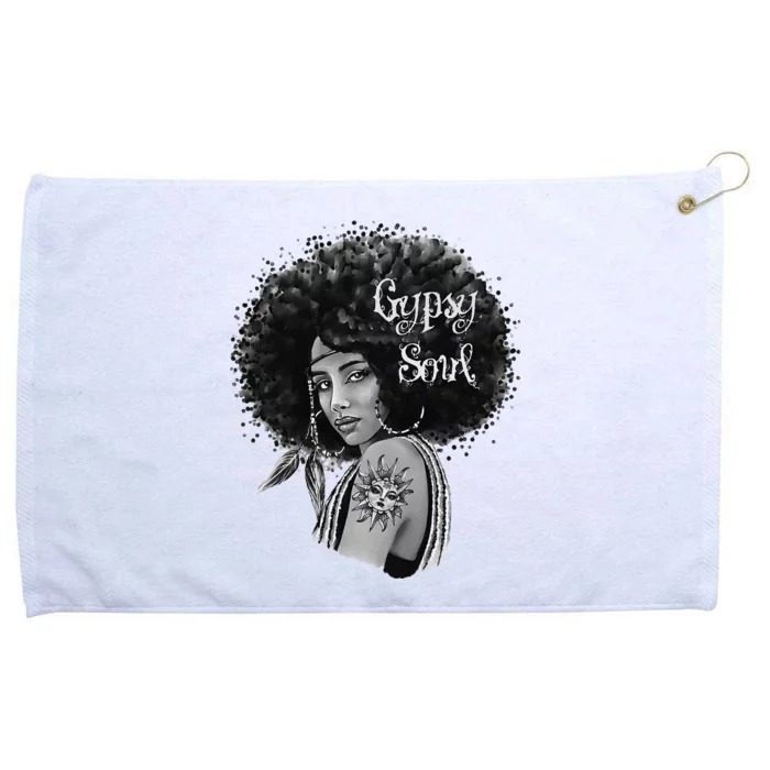 Gypsy Soul Beautiful Boho Unique Art Grommeted Golf Towel