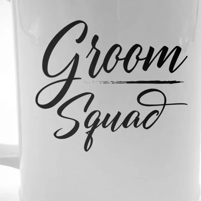 Groom Squad Bachelor Party Groom Wedding Gift Front & Back Beer Stein