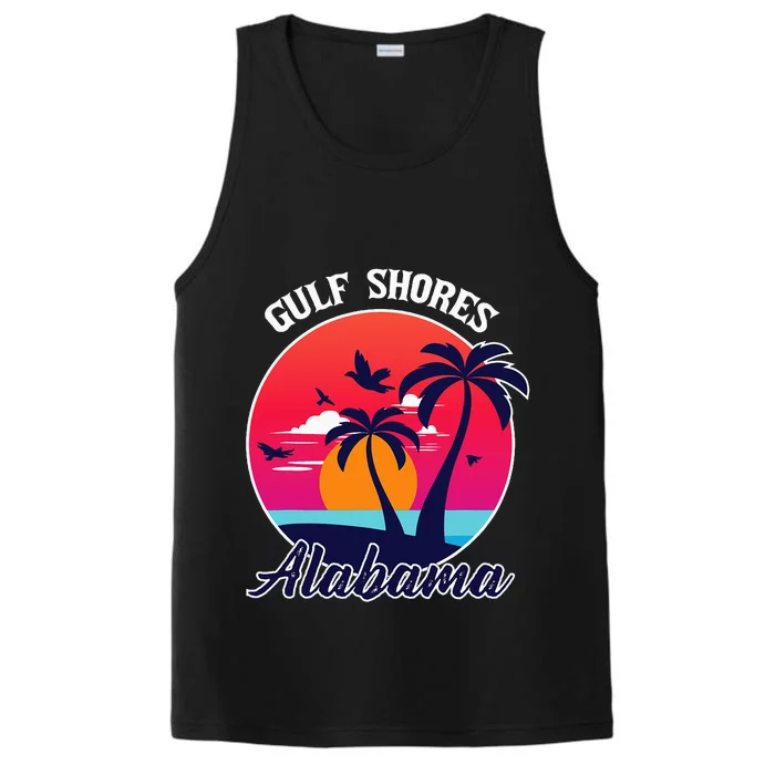 Gulf Shores Beach Alabama Family Vacation Souvenir Gift Performance Tank