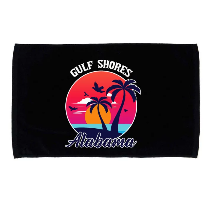 Gulf Shores Beach Alabama Family Vacation Souvenir Gift Microfiber Hand Towel