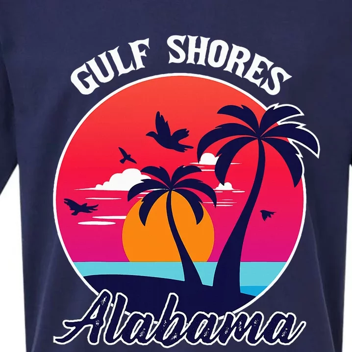 Gulf Shores Beach Alabama Family Vacation Souvenir Gift Sueded Cloud Jersey T-Shirt