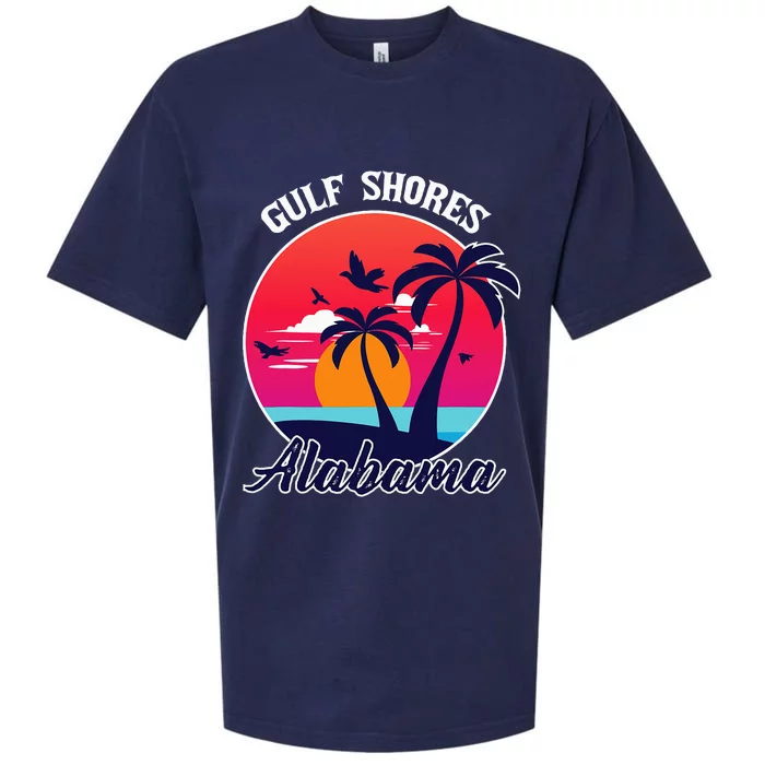 Gulf Shores Beach Alabama Family Vacation Souvenir Gift Sueded Cloud Jersey T-Shirt