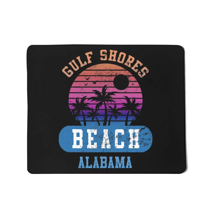 Gulf Shores Beach Alabama Retro Sunset Summer Aesthetic Mousepad