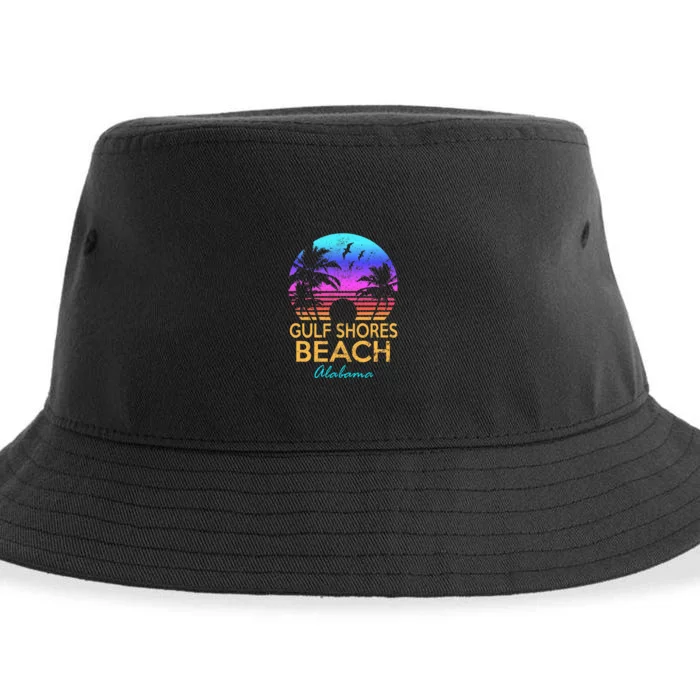 Gulf Shores Beach Alabama Spring Break Vacation Trip Graphic Sustainable Bucket Hat