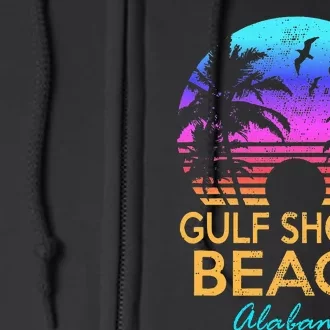 Gulf Shores Beach Alabama Spring Break Vacation Trip Graphic Full Zip Hoodie