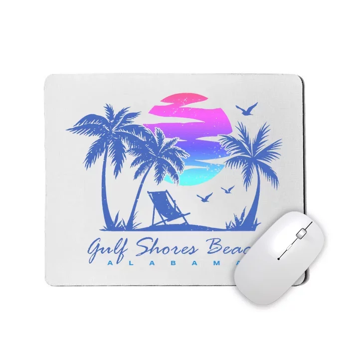 Gulf Shores Beach Alabama Spring Break Vacation Trip Vintage Mousepad