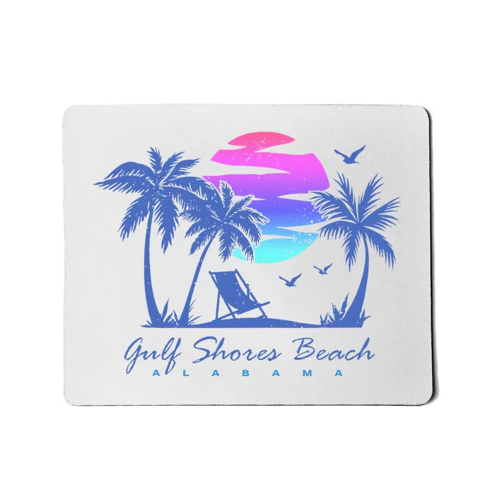 Gulf Shores Beach Alabama Spring Break Vacation Trip Vintage Mousepad