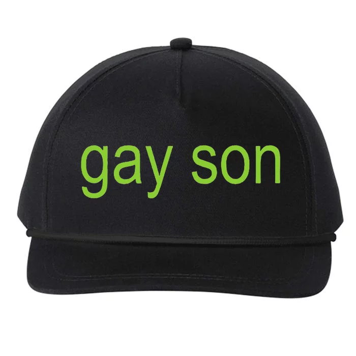 Gay Son Brat Dark Humor Joke 365 Partygirl Snapback Five-Panel Rope Hat