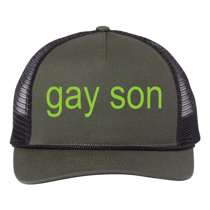 Gay Son Brat Dark Humor Joke 365 Partygirl Retro Rope Trucker Hat Cap