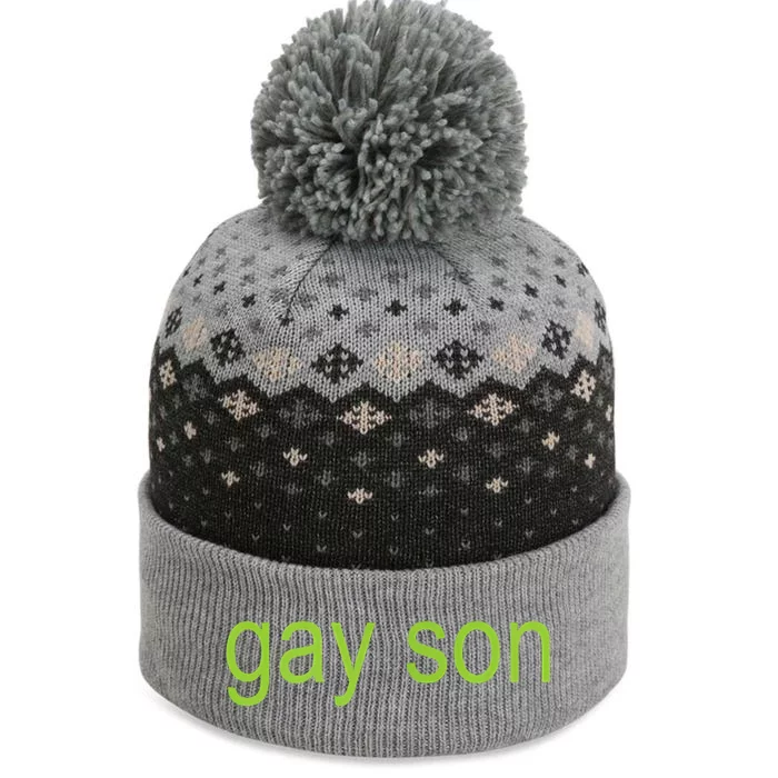 Gay Son Brat Xcx Dark Humor Joke 365 Partygirl The Baniff Cuffed Pom Beanie