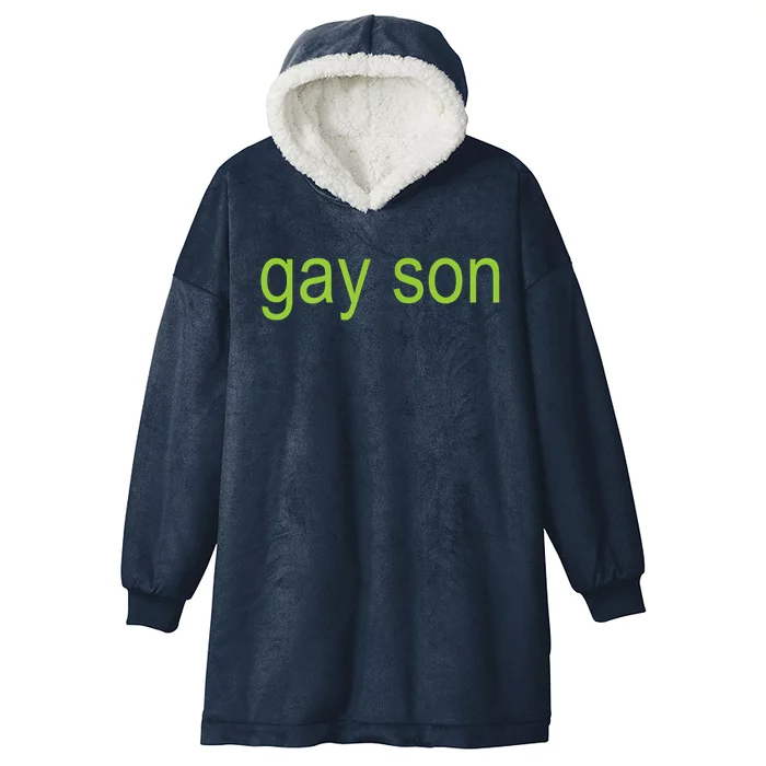 Gay Son Brat Xcx Dark Humor Joke 365 Partygirl Hooded Wearable Blanket