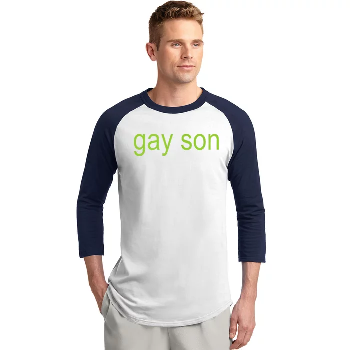 Gay Son Brat Xcx Dark Humor Joke 365 Partygirl Baseball Sleeve Shirt