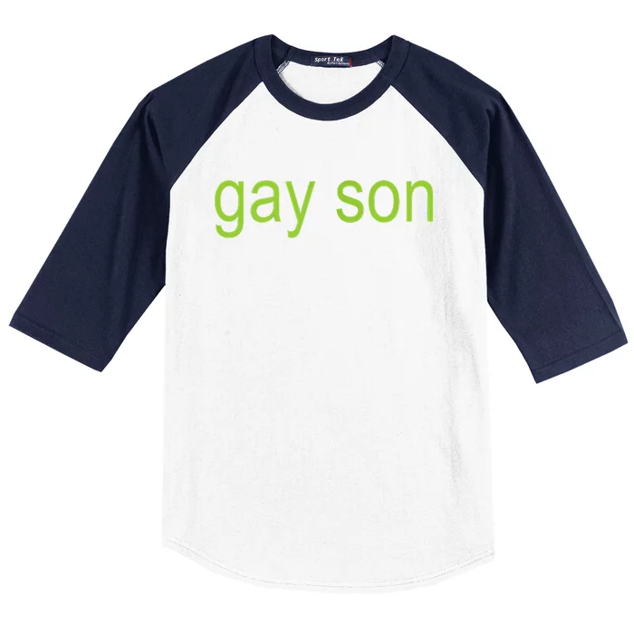 Gay Son Brat Xcx Dark Humor Joke 365 Partygirl Baseball Sleeve Shirt