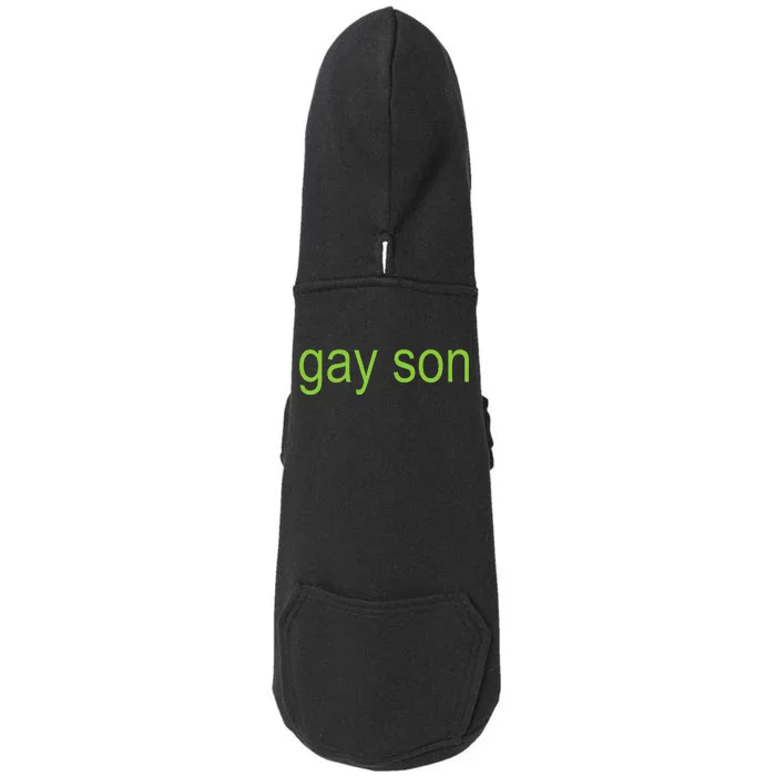 Gay Son Brat Dark Humor Joke Doggie 3-End Fleece Hoodie