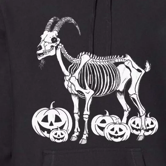 Goat Skeleton Birthday Halloween Premium Hoodie