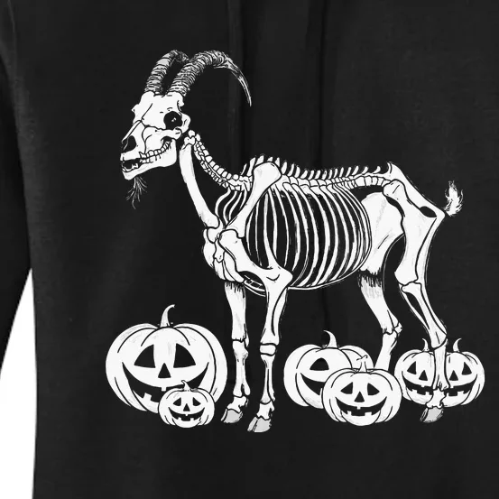 Goat Skeleton Birthday Halloween Women's Pullover Hoodie