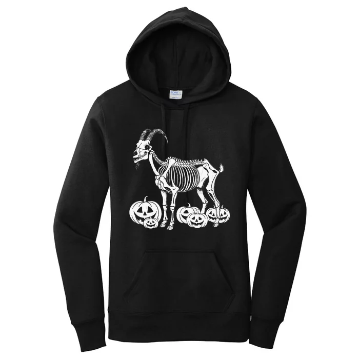 Goat Skeleton Birthday Halloween Women's Pullover Hoodie