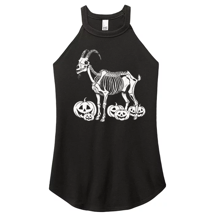 Goat Skeleton Birthday Halloween Women’s Perfect Tri Rocker Tank