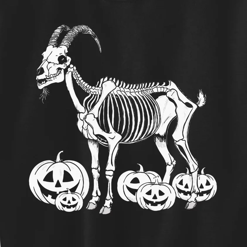 Goat Skeleton Birthday Halloween Kids Sweatshirt