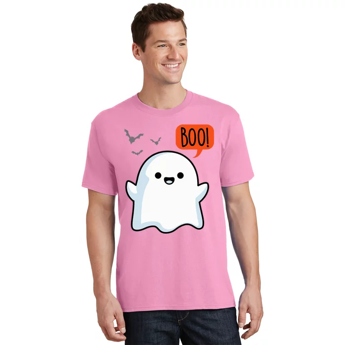 Ghost Saying Boo Spooky Halloween T-Shirt