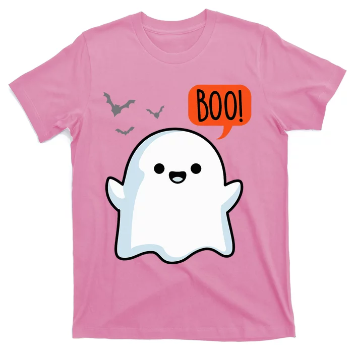 Ghost Saying Boo Spooky Halloween T-Shirt