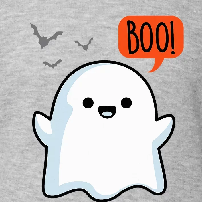 Ghost Saying Boo Spooky Halloween Toddler Sweatshirt