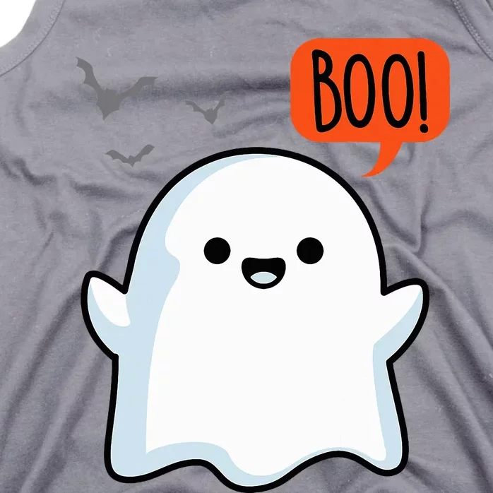 Ghost Saying Boo Spooky Halloween Tank Top