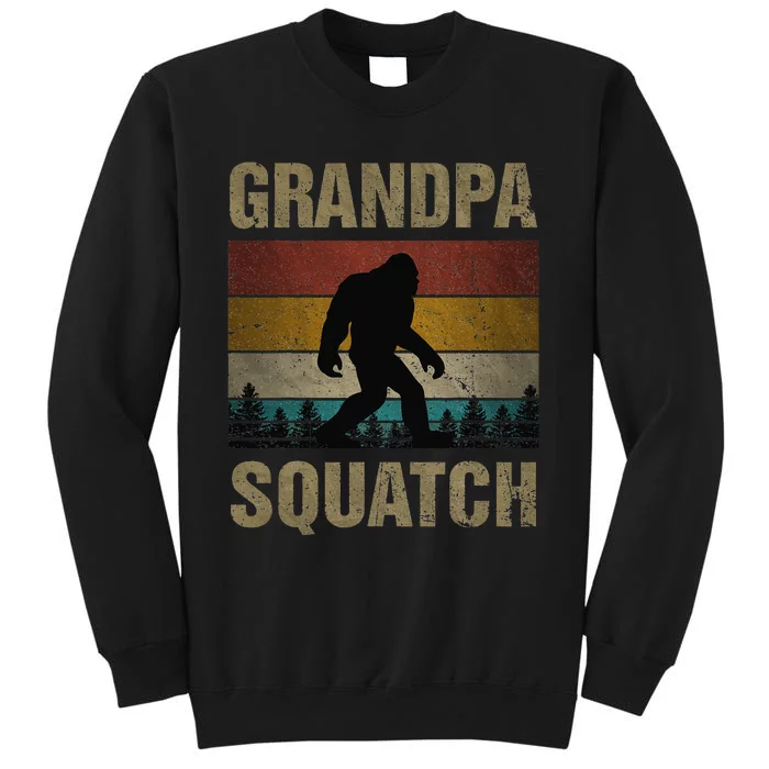 Grandpa Squatch Bigfoot Grandpa Sasquatch Yeti Family Tall Sweatshirt