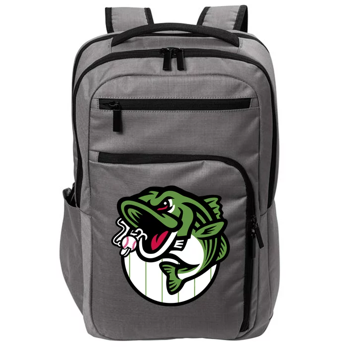 Gwinnett Stripers Baseball Angry Striped Bass Fishing For Baseball Fans Impact Tech Backpack