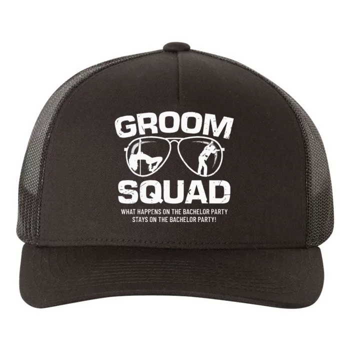 Groom Squad Bucks Groom Groomsmen Bachelor Party Yupoong Adult 5-Panel Trucker Hat